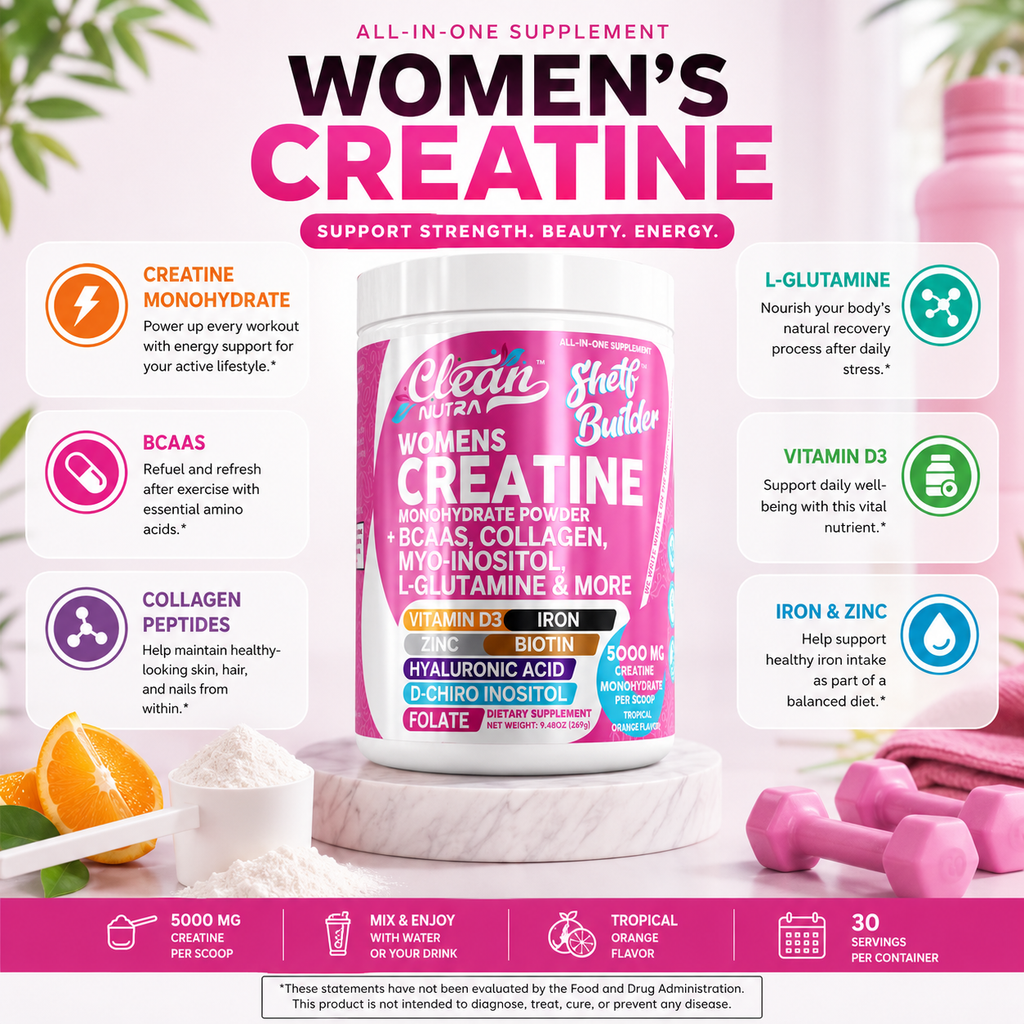 Women's Creatine Monohydrate Powder – BCAA Multi-Collagen
