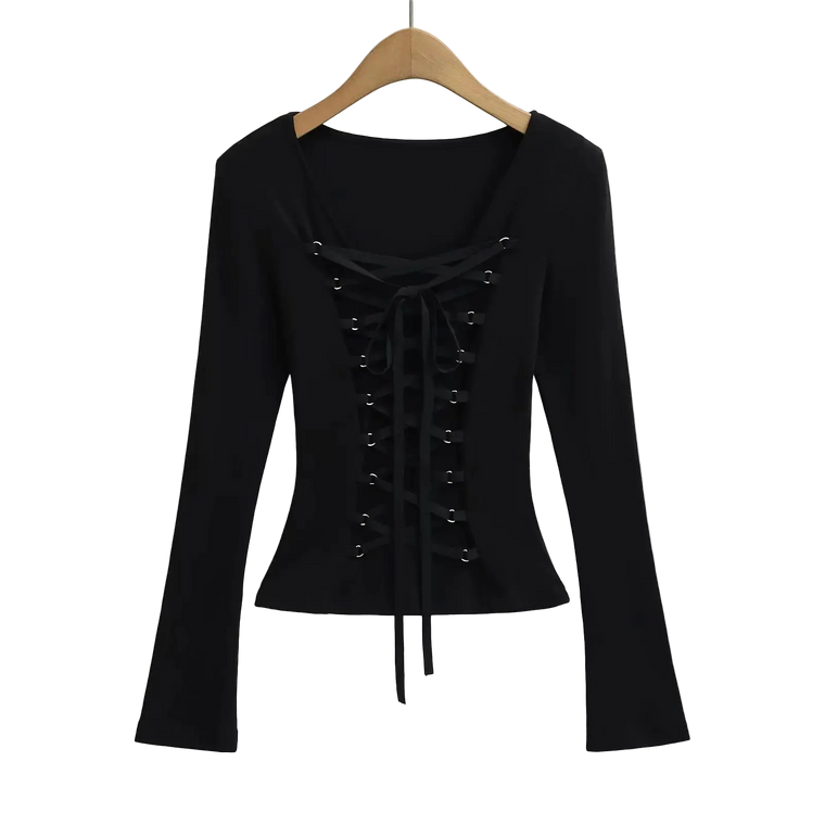 NightShift Bandage Gyaru Vintage Long Sleeve