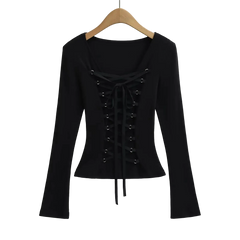 NightShift Bandage Gyaru Vintage Long Sleeve