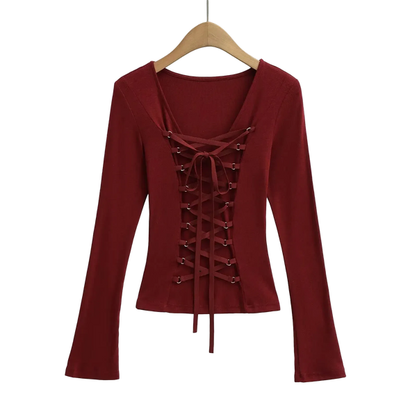 NightShift Bandage Gyaru Vintage Long Sleeve