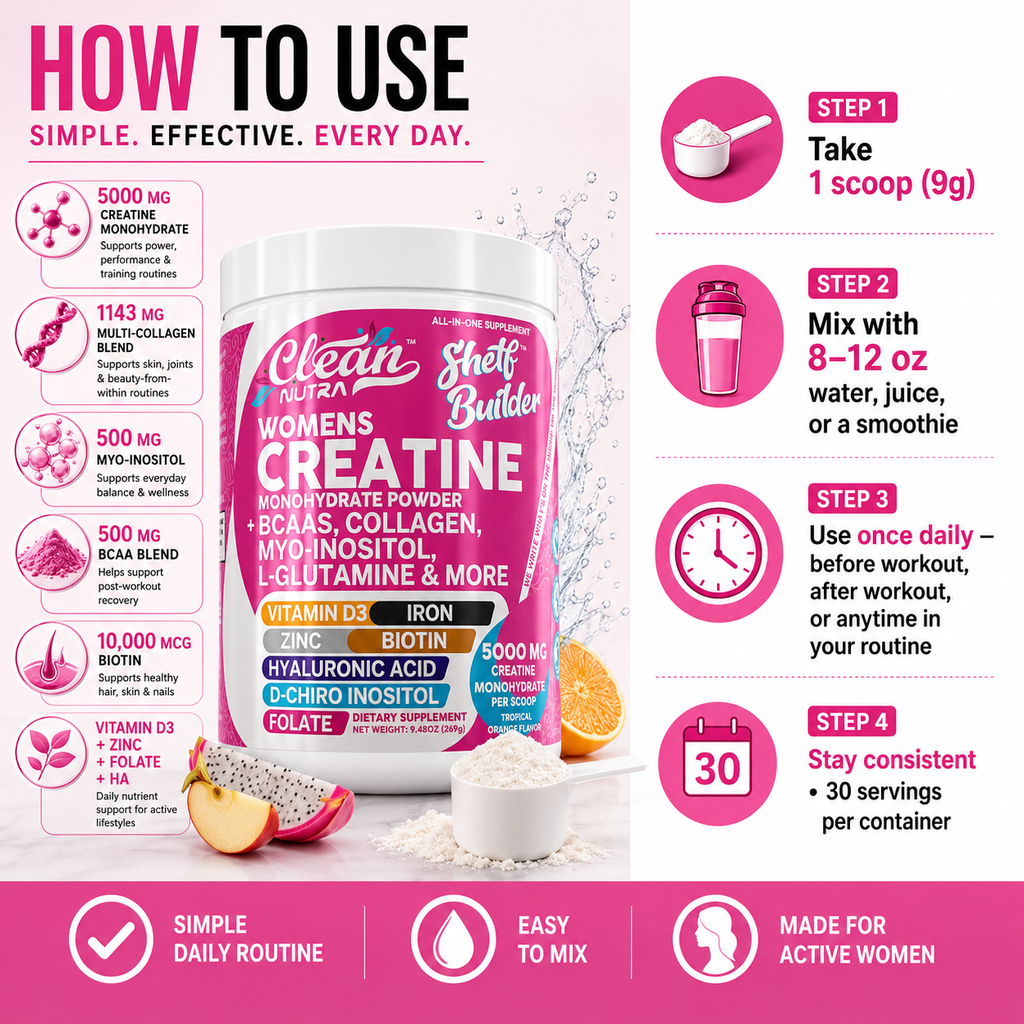 Women's Creatine Monohydrate Powder – BCAA Multi-Collagen